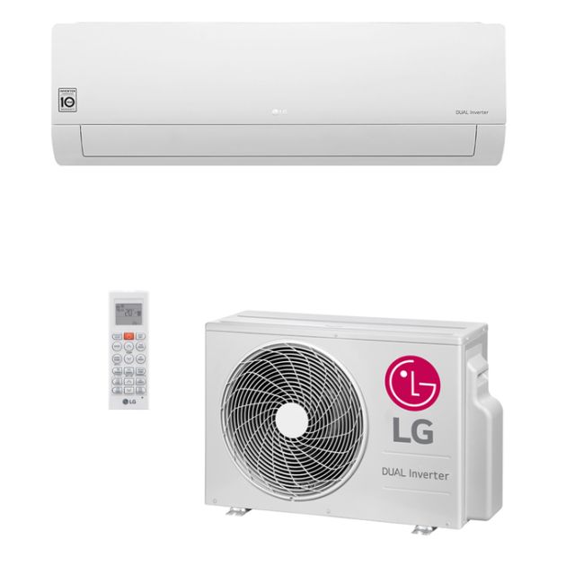 Ar Condicionado Split Hi-Wall LG DUAL Inverter Econômico 18.000 Btu/h Quente/Frio 220V - S4-W18KL3WA