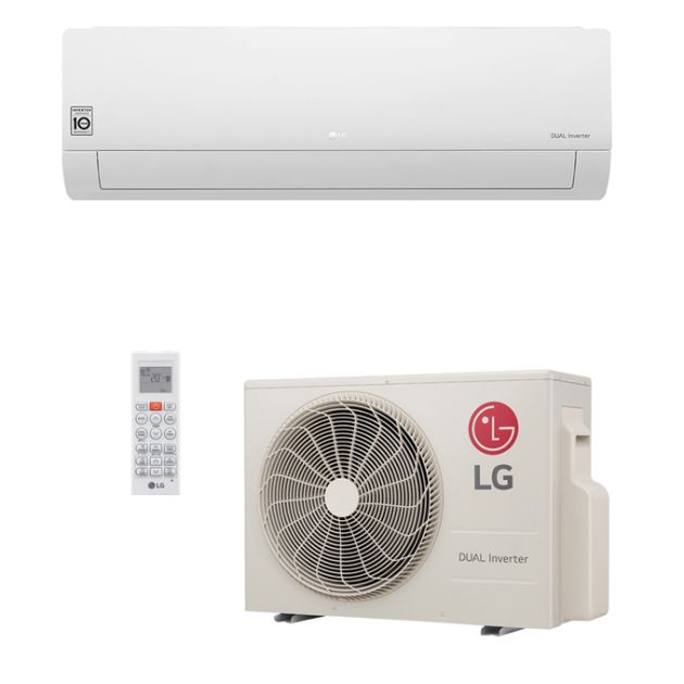 Ar Condicionado Split Hi-Wall LG DUAL Inverter Econômico 22.000 Btu/h Quente/Frio 220V - S4-W24KE3W1