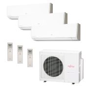 Ar Condicionado Multi Split Inverter Fujitsu 18.000 BTU/h (3x 9.000) Quente/Frio 220V