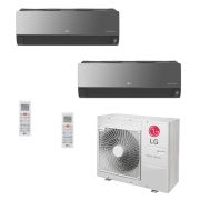 Ar Condicionado Multi-Split LG ArtCool Inverter 30.000 BTU/h (1x 8.500 e 1x 22.500) Quente/Frio 220V