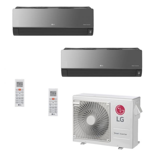 Ar Condicionado Multi-Split LG ArtCool Inverter 36.000 BTU/h (1x 17.100 e 1x 22.500) Quente/Frio 220