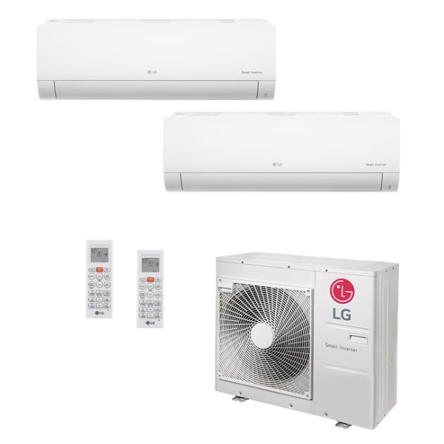 Ar Condicionado Multi-Split LG Inverter 30.000 BTU/h (1x 11.900 e 1x 17.100) Quente/Frio 220V