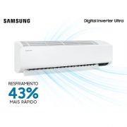 Ar Condicionado Split Hi-Wall Samsung Digital Inverter Ultra 18.000 BTU/h Frio 220v | AR18TVHZDWKNAZ