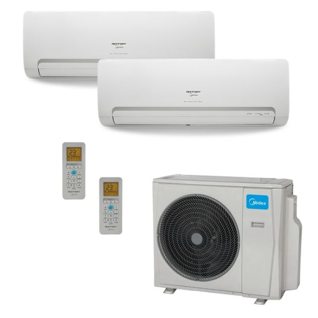 Ar Condicionado Springer Midea Multi-Split Inverter 18.000 BTU/h (2x 9.000) Quente/Frio 220v